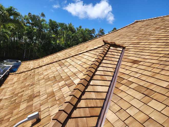 AAA Roofers Hawaii - Kahala Residential Home Wood Roof