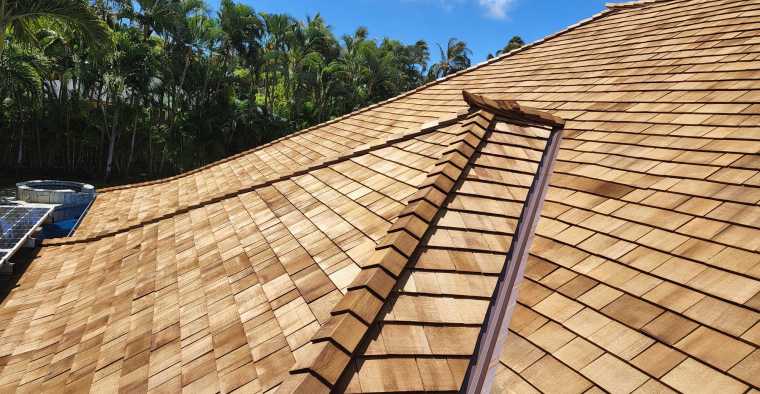 AAA Roofers Hawaii - Kahala Residential Home Wood Roof